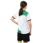 Форма футбольная детская с символикой футбольного клуба LIVERPOOL гостевая 2024 SP-Planeta CO-6335 6-14 лет белый-зеленый 2