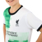 Форма футбольна дитяча із символікою футбольного клубу LIVERPOOL гостьова 2024 SP-Planeta CO-6335 6-14 років білий-зелений 6