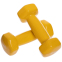 Гантель для фитнеса с виниловым покрытием Zelart FI-2825-1 1шт 1кг желтый 3