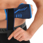 Фиксатор запястья эластичный спортивный с фиксирующим ремнем SIBOTE ST-7442 One size 1шт черный-синий 0
