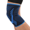 Наколінник спортивний еластичний компресійний SIBOTE ST-7447 M-XL 1шт чорний-синій 1