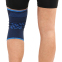 Наколінник спортивний еластичний компресійний SIBOTE ST-7447 M-XL 1шт чорний-синій 4