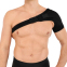 Бандаж для плеча компрессионный фиксатор плечевого сустава Shoulder Support SIBOTE ST-7493-L левый 1шт черный 1