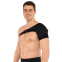 Бандаж для плеча компрессионный фиксатор плечевого сустава Shoulder Support SIBOTE ST-7493-L левый 1шт черный 5