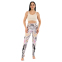 Лосини легінси спортивні жіночі зі штрипками Domino YH59 S-L білий-коричневий 6