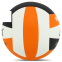 М'яч волейбольний CIMA VB-8998 EFORT CORBES №5 PU білий-чорний-помаранчевий 1