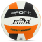 М'яч волейбольний CIMA VB-8998 EFORT CORBES №5 PU білий-чорний-помаранчевий 2