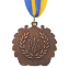 Медаль спортивная с лентой UKRAINE с украинской символикой SP-Sport C-3162 золото, серебро, бронза 7