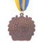 Медаль спортивна зі стрічкою UKRAINE з українською символікою SP-Sport C-3163 золото, срібло, бронза 7