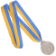 Медаль спортивна зі стрічкою FAME SP-Sport C-3164 золото, срібло, бронза 5
