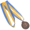Медаль спортивна зі стрічкою FAME SP-Sport C-3164 золото, срібло, бронза 8