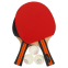 Набір для настільного тенісу JINSHUANGBEI 1002 1star 2 ракетки 3 м'ячі чохол 7