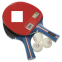 Набір для настільного тенісу JINSHUANGBEI MT2002 2star 2 ракетки 3 м'ячі чохол 2