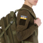 Шеврон патч на липучці "Прапор України з гербом UKRAINE" TY-9924 сірий-жовтий-блакитний 2