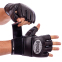 Перчатки для смешанных единоборств MMA кожаные BOXER 5020 M-XL цвета в ассортименте 0