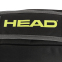 Тенісна сумка для ракеток великий теніс на 3 ракетки HEAD Base 261423 76x32х9см чорний-жовтий 13