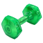 Гантель для фітнесу з TPU покриттям Zelart Jelly Urethane Coated Dumbbells TA-2946-10LB 1шт 4,5кг салатовий 0