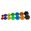 Гантель для фітнесу з TPU покриттям Zelart Jelly Urethane Coated Dumbbells TA-2946-10LB 1шт 4,5кг салатовий 4