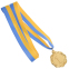 Медаль спортивная с лентой цветная FLIE SP-Sport C-3175 золото, серебро, бронза 2