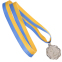 Медаль спортивная с лентой цветная FLIE SP-Sport C-3175 золото, серебро, бронза 5