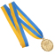 Медаль спортивна зі стрічкою KING SP-Sport C-3178 золото, срібло, бронза 2