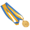 Медаль спортивна зі стрічкою BOWL SP-Sport C-3180 золото, срібло, бронза 2