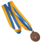 Медаль спортивна зі стрічкою BOWL SP-Sport C-3180 золото, срібло, бронза 8