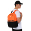 Рюкзак спортивный KELME CAMPUS 9876003-9009 черный-оранжевый 12