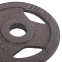 Блини (диски) сталеві з хватом d-30мм Zelart TA-7790-1_25 1,25 кг чорний 2