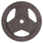Блини (диски) сталеві з хватом d-30мм Zelart TA-7790-10 10кг чорний 0
