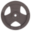 Блины (диски) стальные с хватом d-30мм Zelart TA-7790-15 15кг черный 0
