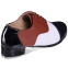 Туфли для степа и чечетки Zelart DN-3688 размер 34-45 черный-коричневый 1