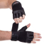 Перчатки для фитнеса и тяжелой атлетики кожаные Zelart SB-161069 S-XXL черный 1