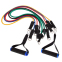 Эспандер многофункциональный для фитнеса 5 жгутов Resistance Band Zelart ET-510 в чехле разноцветный 9