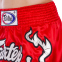 Шорты для тайского бокса и кикбоксинга FAIRTEX BS0665 S-2XL красный 2