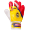Перчатки вратарские REAL MADRID BALLONSTAR FB-0187-9 размер 8-10 красный-желтый 0