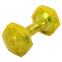 Гантель для фітнесу з TPU покриттям Zelart Jelly Urethane Coated Dumbbells TA-2946-7_5LB 1шт 3,4кг жовтий 0