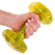 Гантель для фітнесу з TPU покриттям Zelart Jelly Urethane Coated Dumbbells TA-2946-7_5LB 1шт 3,4кг жовтий 5