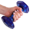 Гантель для фітнесу з TPU покриттям Zelart Jelly Urethane Coated Dumbbells TA-2946-5LB 1шт 2,3кг фіолетовий 5