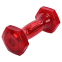 Гантель для фітнесу з TPU покриттям Zelart Jelly Urethane Coated Dumbbells TA-2946-2_5LB 1шт 1,13кг червоний 0