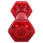 Гантель для фітнесу з TPU покриттям Zelart Jelly Urethane Coated Dumbbells TA-2946-2_5LB 1шт 1,13кг червоний 2