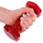 Гантель для фітнесу з TPU покриттям Zelart Jelly Urethane Coated Dumbbells TA-2946-2_5LB 1шт 1,13кг червоний 5