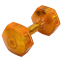 Гантель для фітнесу з TPU покриттям Zelart Jelly Urethane Coated Dumbbells TA-2946-15LB 1шт 6,8кг помаранчевий 0