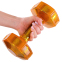 Гантель для фітнесу з TPU покриттям Zelart Jelly Urethane Coated Dumbbells TA-2946-15LB 1шт 6,8кг помаранчевий 5