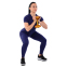 Гантель для фітнесу з TPU покриттям Zelart Jelly Urethane Coated Dumbbells TA-2946-15LB 1шт 6,8кг помаранчевий 6