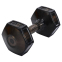 Гантель для фітнесу з TPU покриттям Zelart Jelly Urethane Coated Dumbbells TA-2946-20LB 1шт 9кг чорний 0