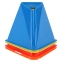 Фішка конус тренувальний квадратна з центральним отвором SP-Sport C-9132 14см кольори в асортименті 5