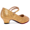 Обувь для бальных танцев женская Стандарт Zelart DN-3692 размер 34-40 золотой 1