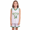 Форма баскетбольная детская NB-Sport NBA BUCKS 34 3582 S-2XL белый-зеленый 9