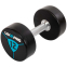 Гантелі цільні професійні з поліуретановим покриттям LiveUp LP8000-12 2шт по 12кг чорний-синій 0